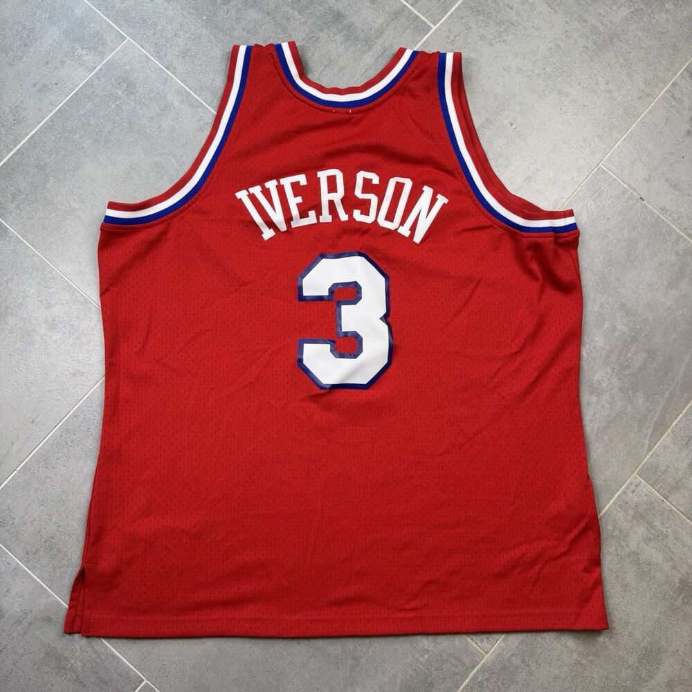 Mitchell & Ness Allen Iverson 76ers 2002-03 Swingman Jersey Red 2XL NBA